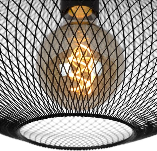 Lucide MESH - Plafonnier - Ø 45 cm - 1xE27 - Noir