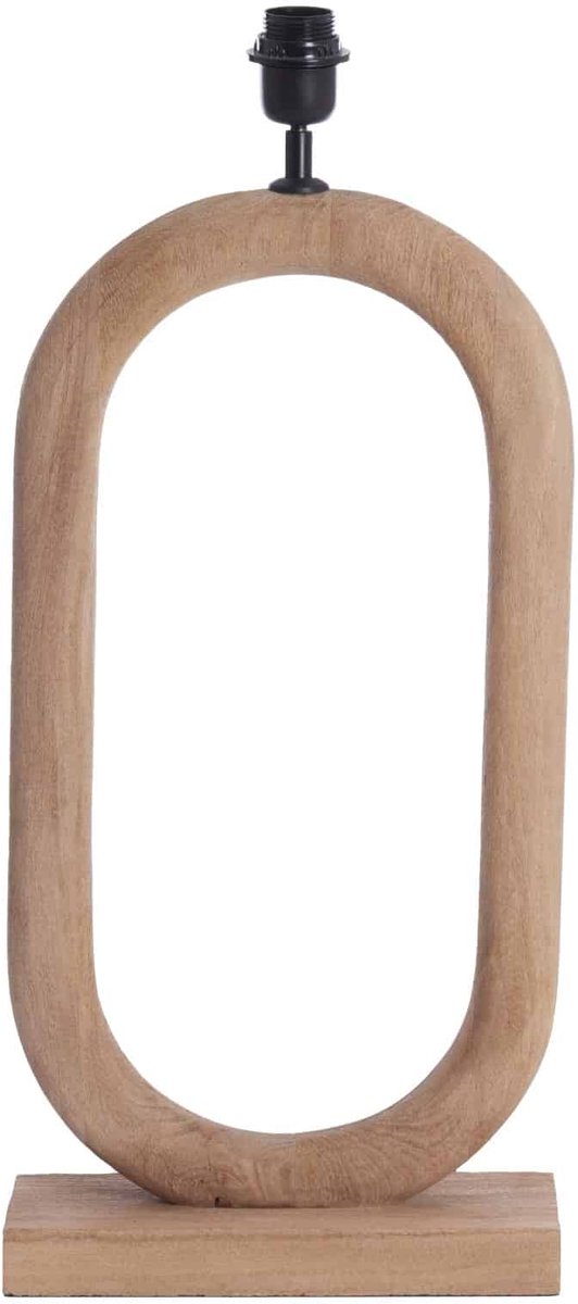 Light & Living lampe de table Paceco marron - 30x12x59 cm - pied de lampe en bois - salon | chambre à coucher
