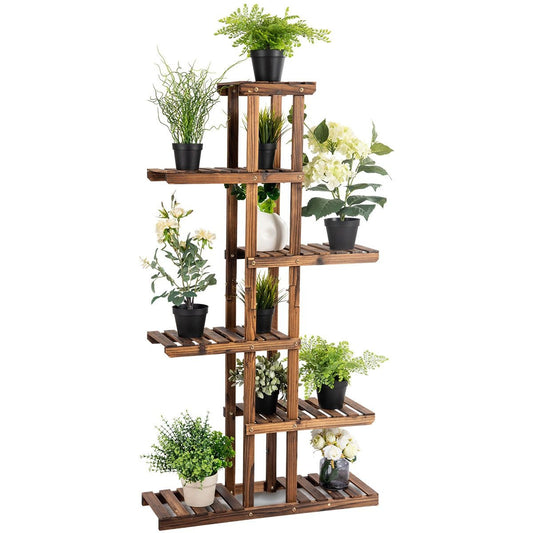 Coast Plant Staircase Wood Natural 75x25x140cm