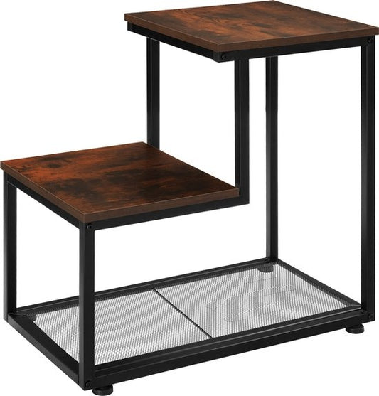 tectake® - Table d'appoint Halifax - table basse - industriel foncé - 404271