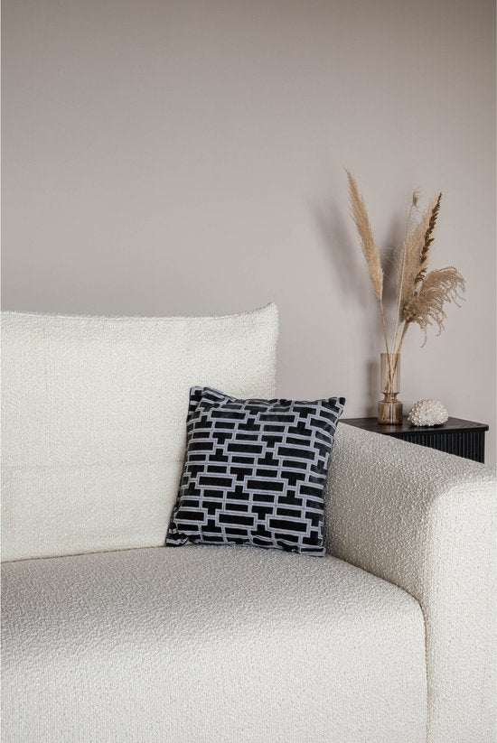 Coussin Zuiver Scape 45x45cm – Noir et blanc