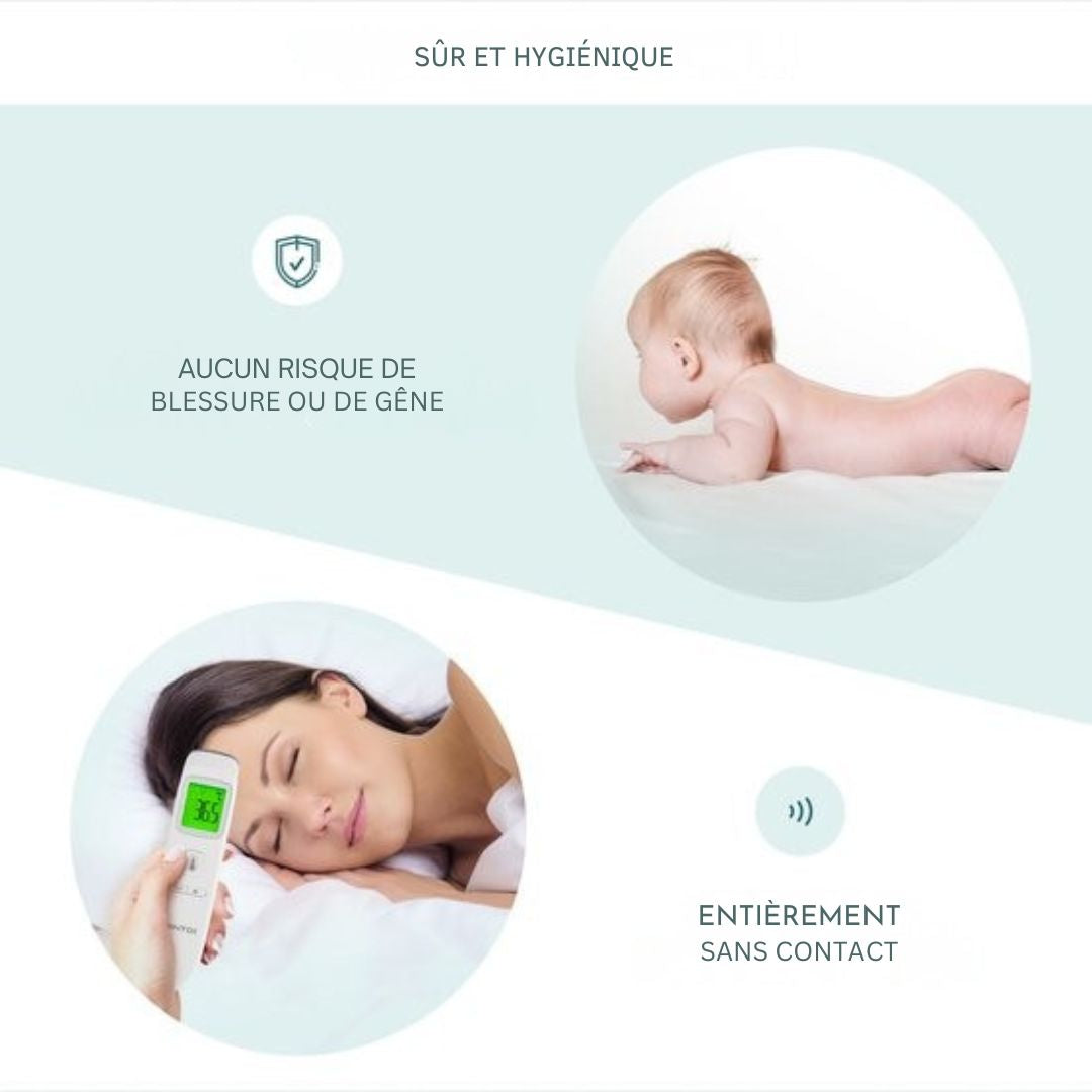 Thermomètre Bintoi® XE200 - Jauge de température - de fièvre - blanc