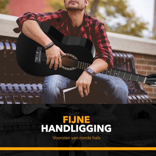 Finesse Acoustic Guitar - Starter Set - Nylon Strings - Guitare classique - Guitare enfant et adulte