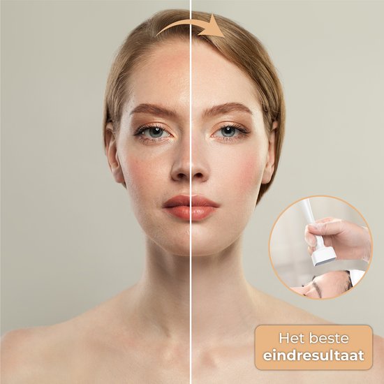 Nuvance - Dermastamp - Ajustable entre 0.1mm et 3mm - Derma Stamp - 140 aiguilles - Microneedling - Dermaroller - pour les soins de la peau, la pousse des cheveux et la pousse de la barbe