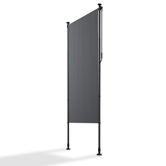 Juskys Vertical Balcony Screen 100x310 cm Grey - Protection solaire et visuelle hydrofuge et réglable en hauteur