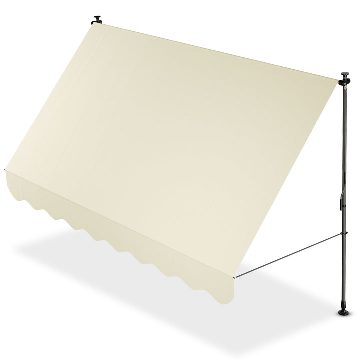 Juskys Parasol Balcon/Terrasse - 300x120 cm - Beige - avec manivelle