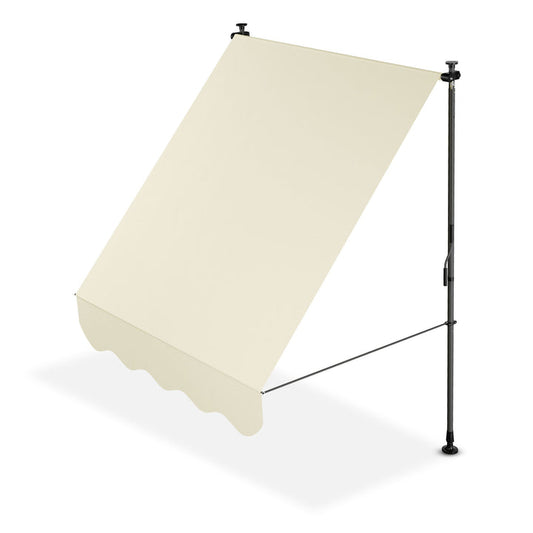 Juskys Pare-soleil - 150 x 120 cm - Déperlant et résistant aux UV - Beige