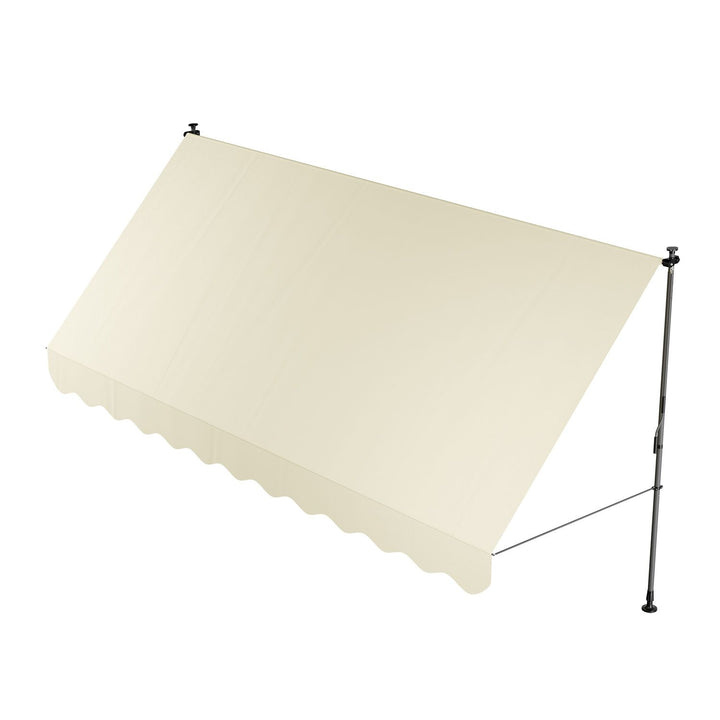 Juskys Auvent de soleil - 400 x 120 cm - Déperlant et résistant aux UV - Beige