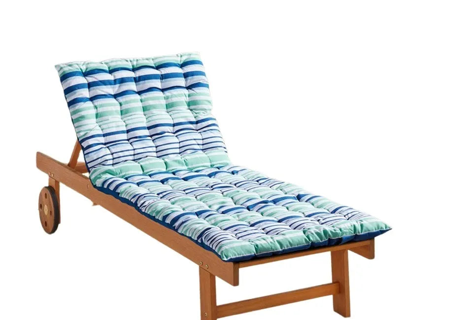 Matelas de sol portable Home & Comfort - Stripe Beach House Blue - confortable et facile à transporter