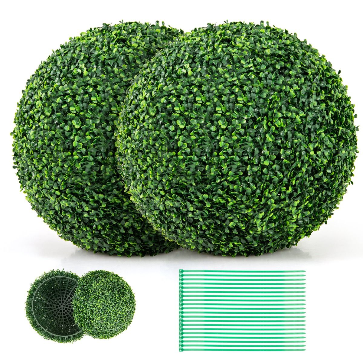 Bulbe de buis Coast - Plante artificielle - 2 pièces - Ø50 cm - Vert