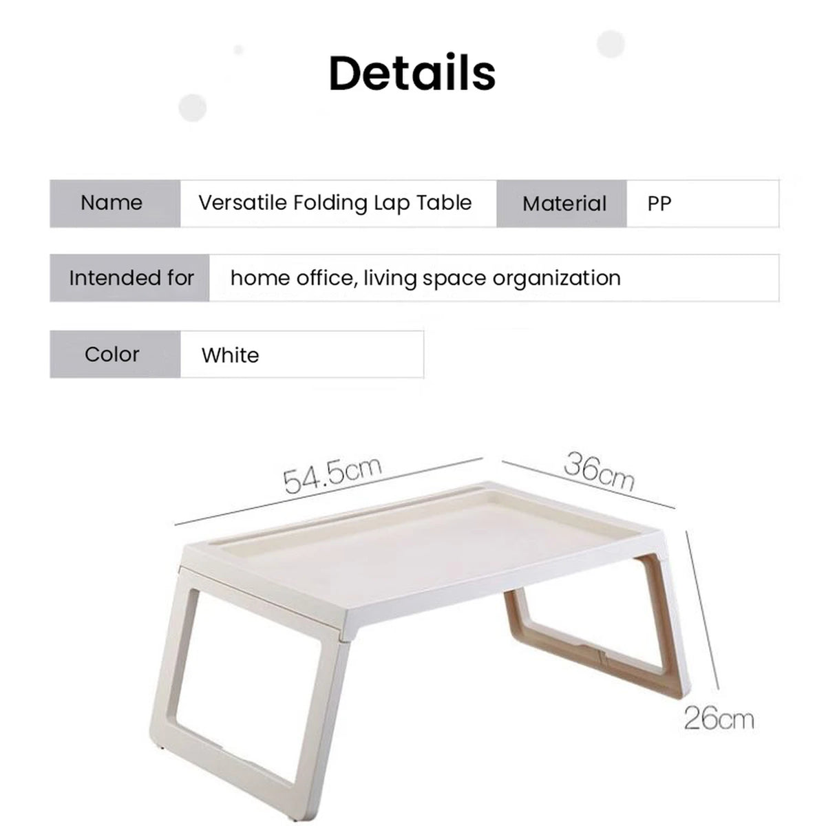 Table pliante pour ordinateur portable H.XUN - Table de chevet - Table de lecture et d'étude - Multifonctionnelle