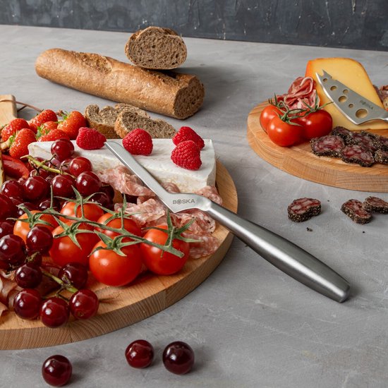 Boska Cheese Knife Set Copenhagen - Couteaux à fromage - Set de 3 - Couteaux à fromage - Lavable au lave-vaisselle - acier inoxydable