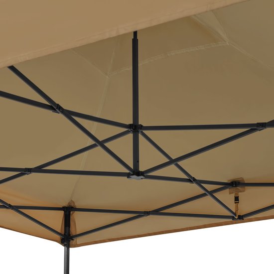 VONROC Party Tent - 3x3 m - Premium easy-up Party Tent - Modular Design - Foldable - Waterproof - Steel Frame - 50+ UV Protection - Incl. Storage Bag - Beige