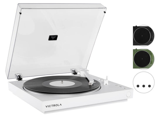 Platine vinyle automatique Victrola - Préamplificateur et Bluetooth - Noir