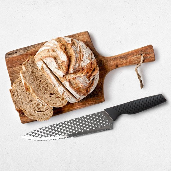 Set de couteaux Harry Blackstone Airblade - Couteaux de cuisine tranchants et résistants - Couteaux de chef avec revêtement antiadhésif - Set de 5 couteaux pour toutes les occasions