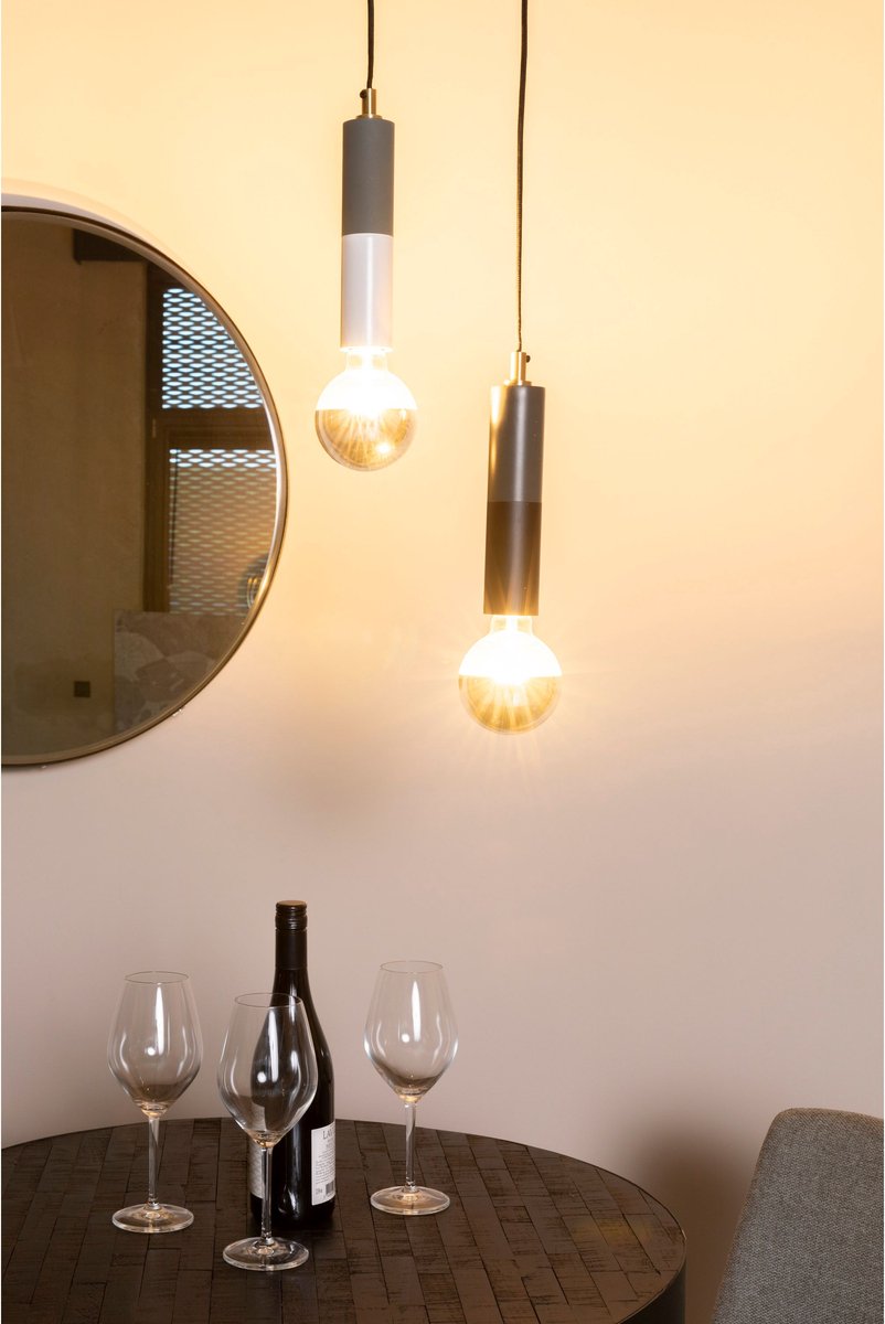 Feliz Lifestyle Yuna Lampe suspendue noire - Longueur du cordon 1,40 m - 230 V - 13 W - 12x12x160,50cm
