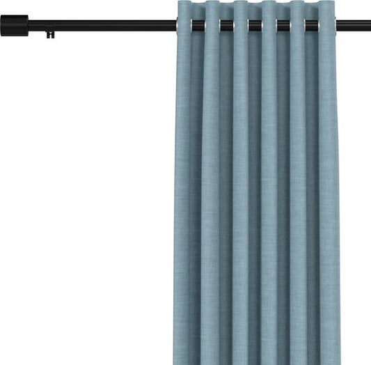 Noswo Tringle à rideaux - Extensible - 183 à 366 cm - Tringle à rideaux - Tringle à rideaux complète - Métal - 300cm - Noir