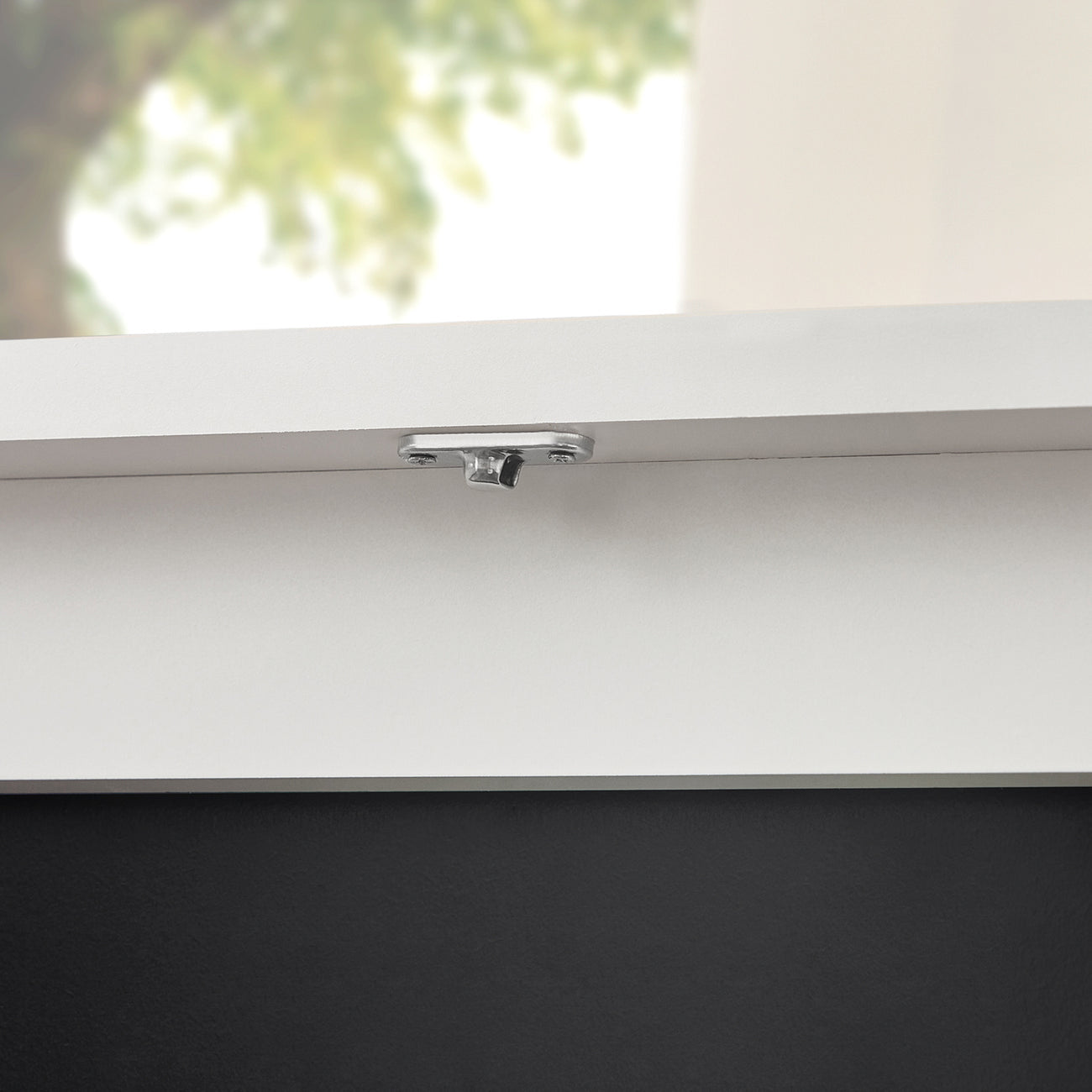 SoBuy FWT03-PF Table de salle à manger pliante avec tableau - Max. 80 kg - 75 x 50 x 76 cm - Blanc