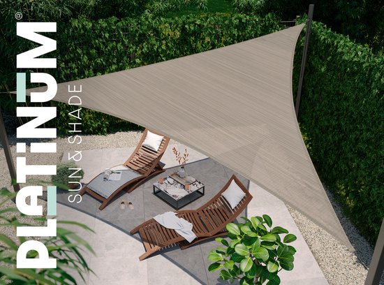 Platinum Sun & Shade - Coolfit - Toile d'ombrage – Carrée - 500 x 500 cm – Noire – Garantie 5 ans - Protection UV à 95 % – Tissu résistant 285 g/m² - Grande solidité des couleurs