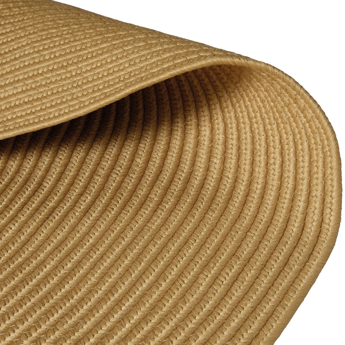 tectake® tapis tressé Raya - Ø 160 cm - aspect jute brun