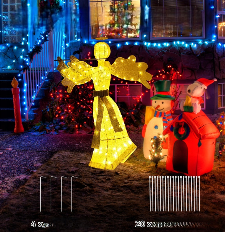 ange avec led - 150 cm - décoration de Noël