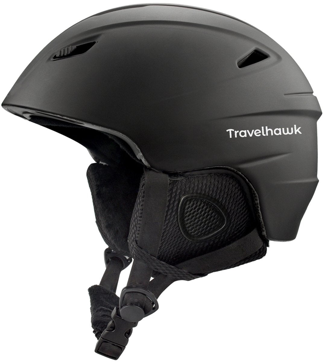 Casque de ski et de snowboard Travelhawk unisexe - Noir - S/M et L/XL