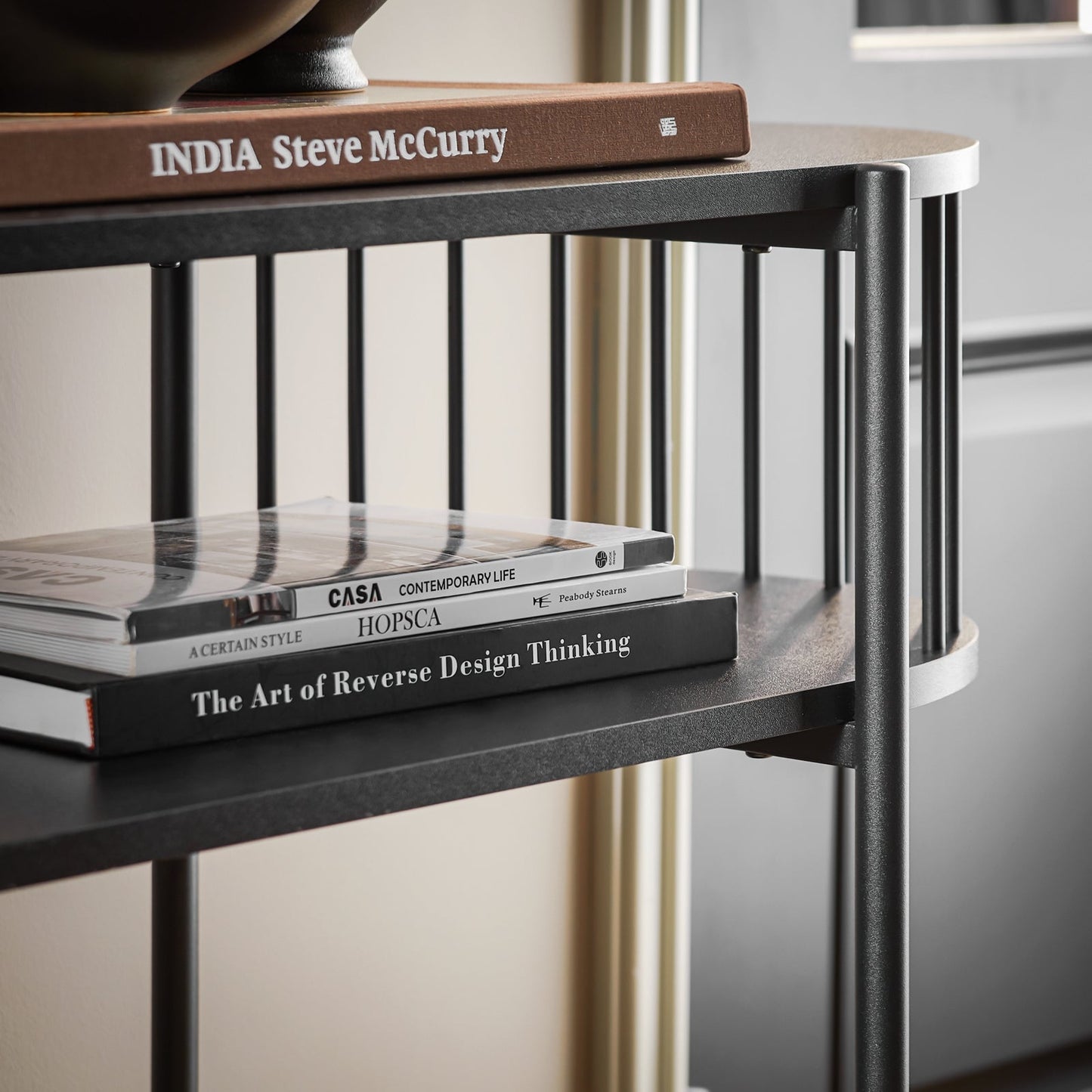 SoBuy Table console - Avec 3 niveaux - max 75 kg - 110 x 39 x 76 cm - Noir