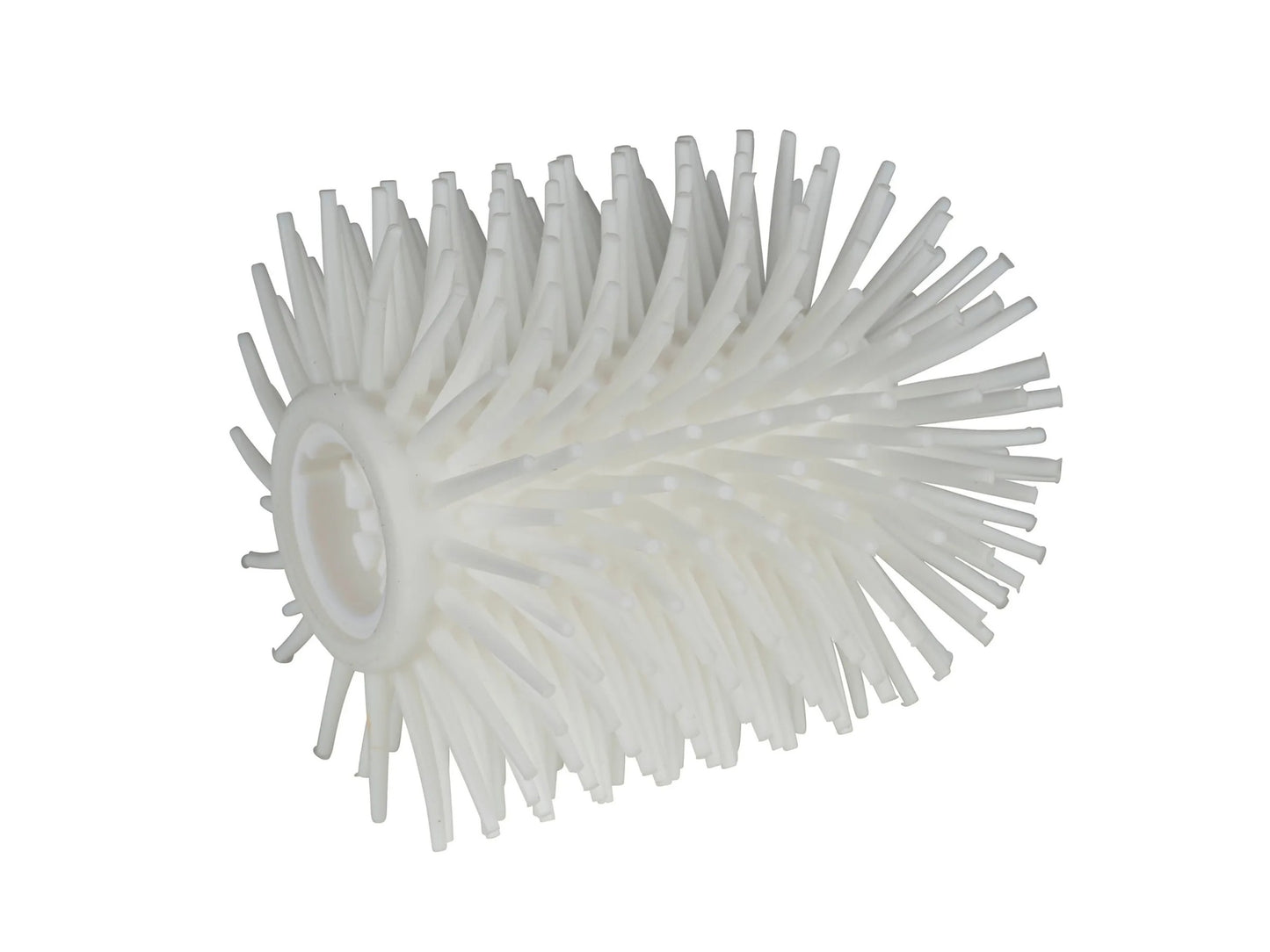 Tête de brosse de toilettes de rechange Wenko en silicone, Ø 7,5 cm – Blanc – Effet antiadhésif