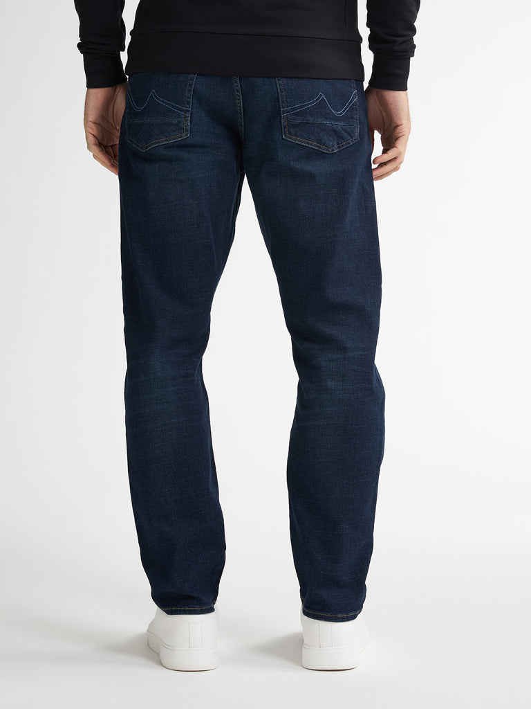W36-L32 Dark used 5802 SANTIAGO-0009-36 Hommes Denim Straight PETROL