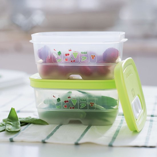 Boîte de conservation Tupperware FridgeSmart 0,38 L - Aération / Couvercle coulissant - Multi