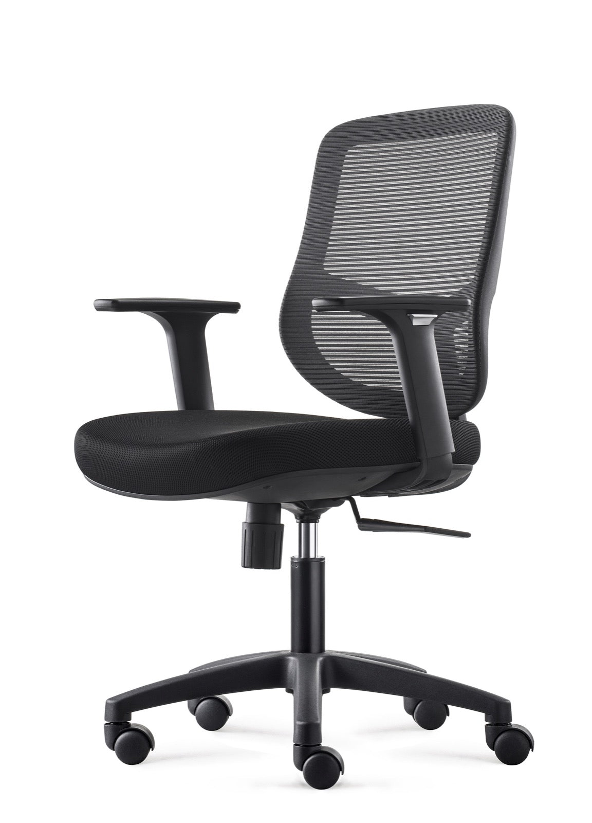 Bens 856-Eco-1 Chaise de bureau ergonomique - Jusqu'à 130 kg -56 x 61 x 102 cm - Noir
