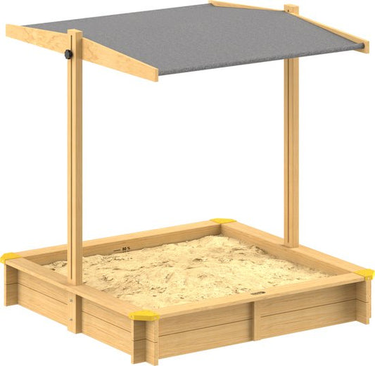 Spielwerk Sandbox - Bois Toit solaire UV 50+ Fritzi - 140x140x120cm