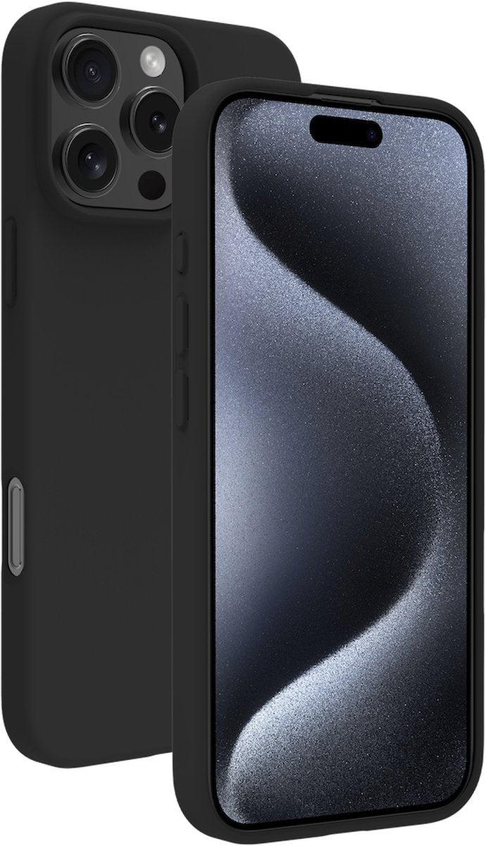 BeHello - iPhone 16 Pro Case Soft Touch - MagSafe - Anneau magnétique - Noir