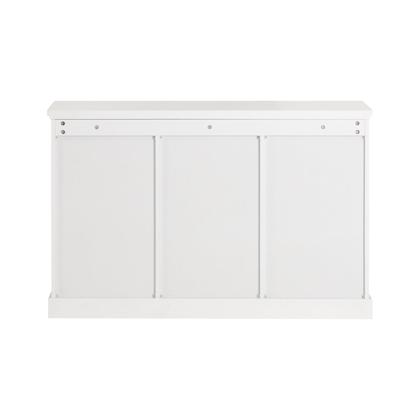 SoBuy FSB79-W Sideboard - Meuble de cuisine blanc avec tiroirs et portes en verre