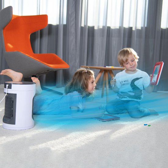 Livington SmartChill blanc - climatiseur portable - refroidissement par eau - climatiseur - 3 vitesses - effet rafraîchissant pendant 12 heures