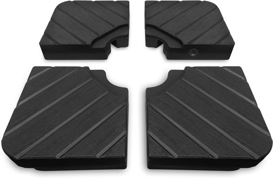 Dalles pour parasol VONROC - pour parasol suspendu - 40 x 40 cm – à remplir – lot de 4 pièces