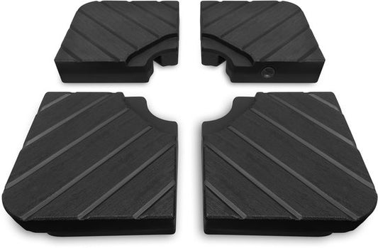 Dalles pour parasol VONROC - pour parasol suspendu - 40 x 40 cm – à remplir – lot de 4 pièces