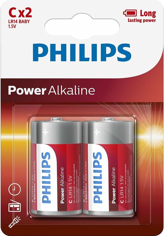 Philips LR14P2B - Pile C - 2 pièces