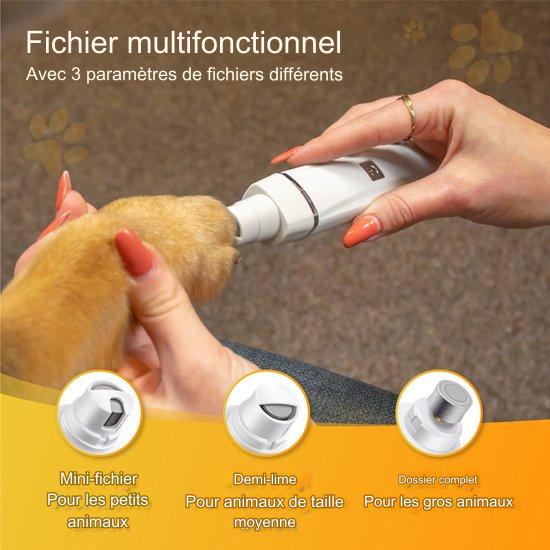 Tondeuse sans fil pour chien 4 en 1 Nuvance - pour poils épais - 7 accessoires