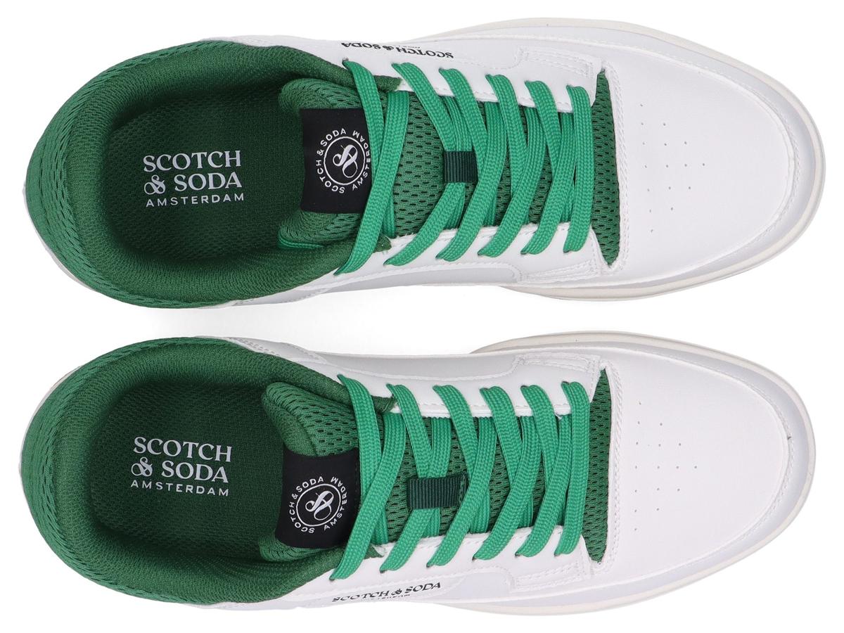 Baskets Scotch & Soda Crout - Blanc-Vert - taille 44