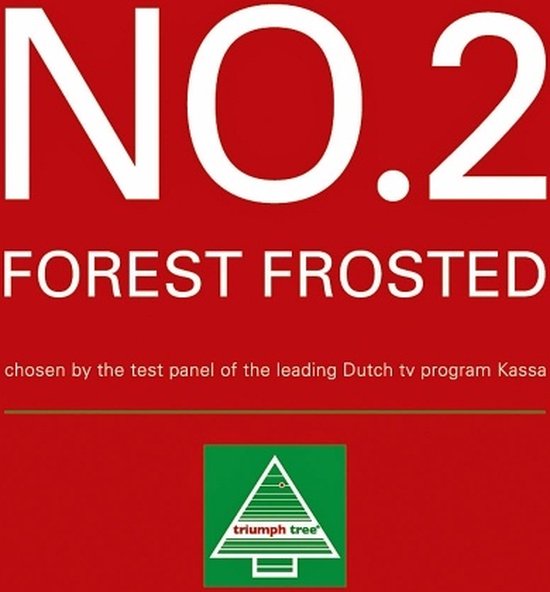 Sapin de Noël Triumph Tree Forest Frosted H 155 cm - Décoration de Noël d'intérieur avec des aiguilles givrées - Sapin artificiel rond avec structure emboîtable et système de fixation par clic - Ø 119 cm - Vert