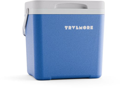 TRVLMORE Cool Box 7L - 38 heures de réfrigération - Frigobox - 2 éléments réfrigérants inclus - Bleu
