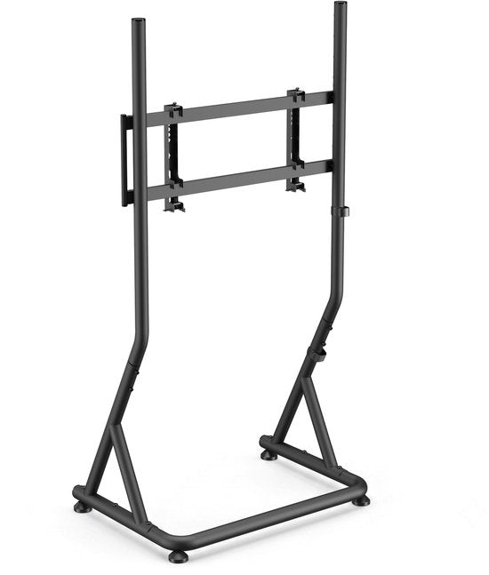 VDD Gaming - Support d'écran - Support d'écran pour simulation de course - Universel - 32" à 55" - Autoportant - Réglable - Verrouillable - 72 x 48 x 123 cm - 50 kg - Noir