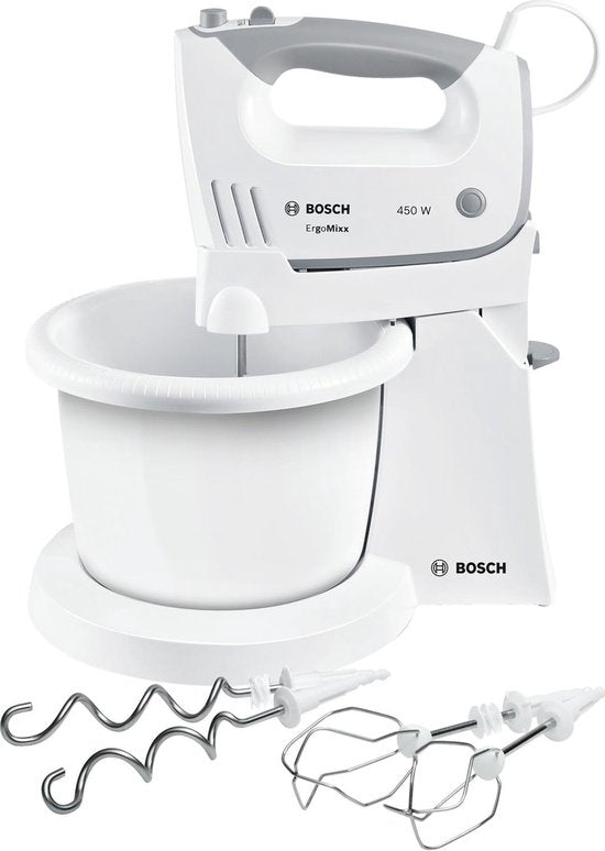 Bosch MFQ36460 ErgoMixx - Batteur à main - Bol inclus - 450 W - Blanc