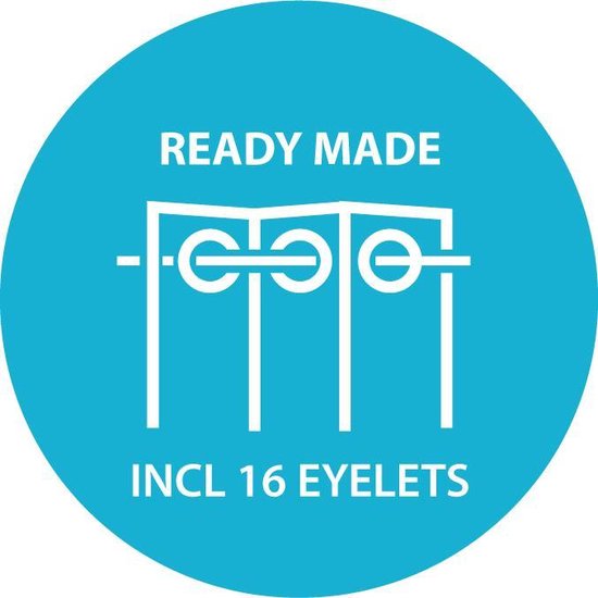 Larson - Rideau occultant Luxe uni - avec anneaux - 3m x 2,5m - Gris sable clair