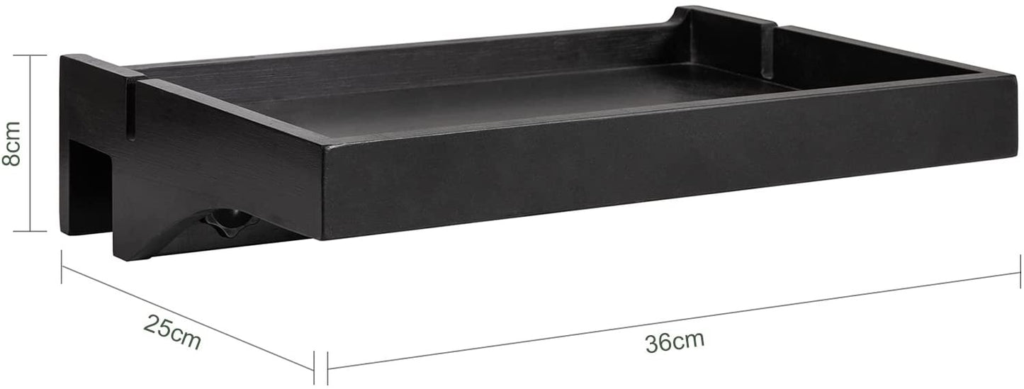 SoBuy Support à pince pour planche de lit - Max 2,5 kg - 36 x 25 x 9 cm - Noir