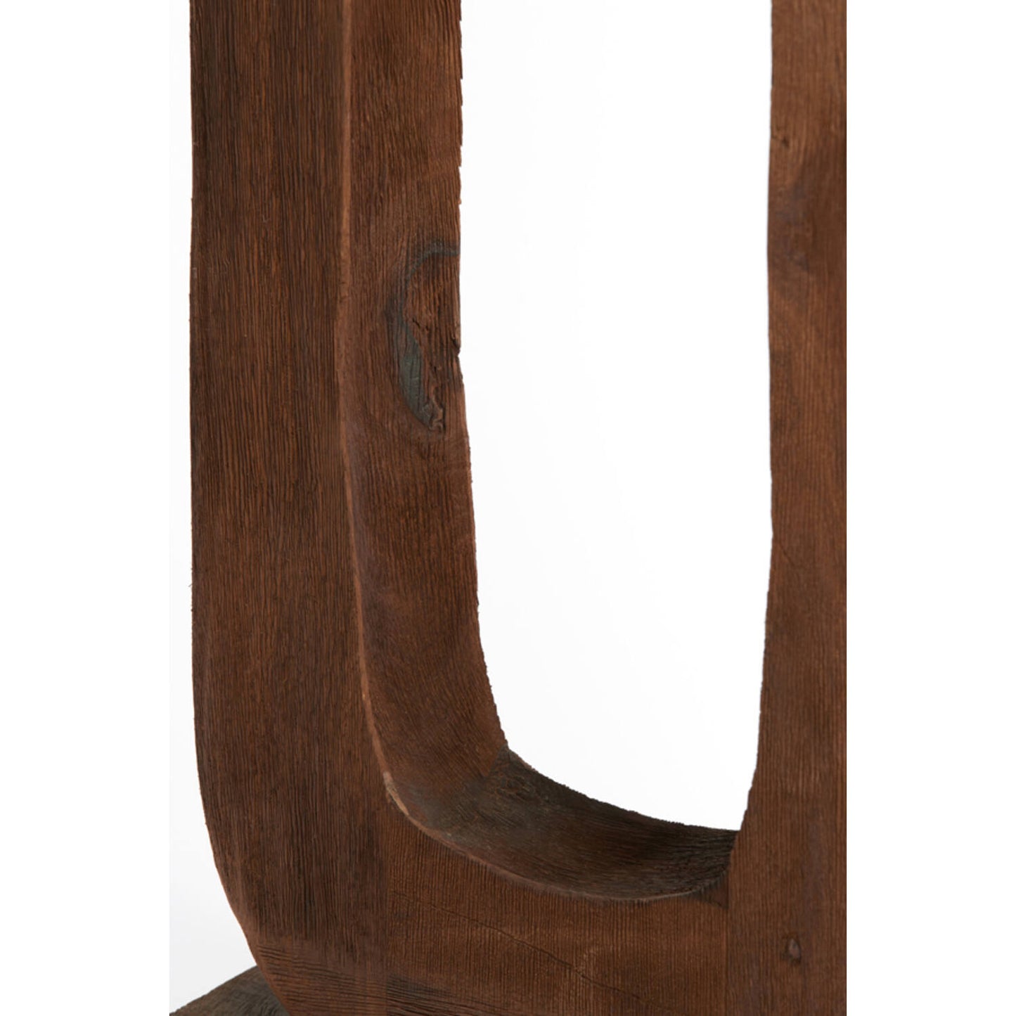 Lampe sur pied KelAfo - Bois - 38 x 12 x 125 cm - Brun chocolat