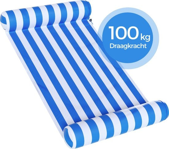 Travelly - Hamac d'eau de luxe - Hamac - Matelas d'air - Matelas d'air Piscine - Hamac d'eau - Bleu