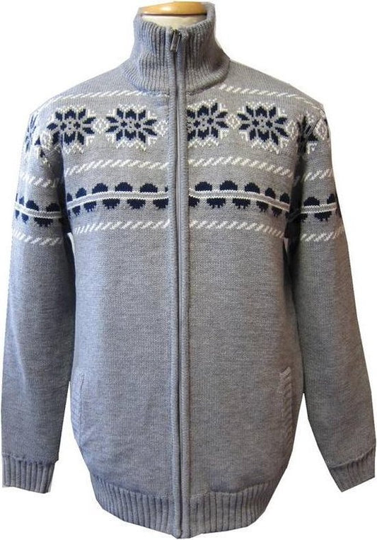 River Creek Cardigan doublé gris clair taille XXXXXL