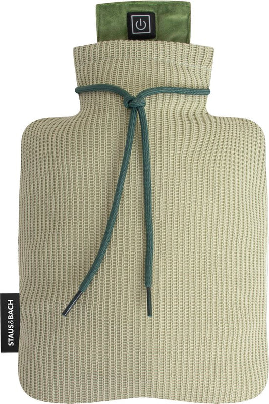 Coussin chauffant - Bouillotte électrique sans eau - Sans fil - Vert mousse - STAUS&BACH Embera